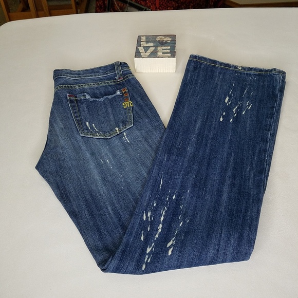 Miss Me Denim - Miss Me RARE paint spatter boot cut jeans EUC 26